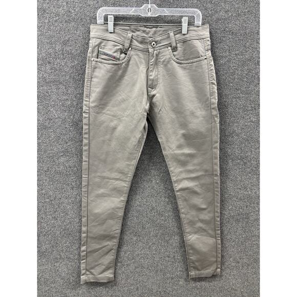 Diesel Industry Mens Size 30 Gray Skinny Denim Division Pants Slim Stretch - Picture 1 of 15